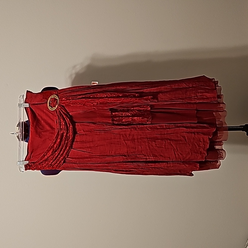 Pretty Angel faux layer skirt (red)